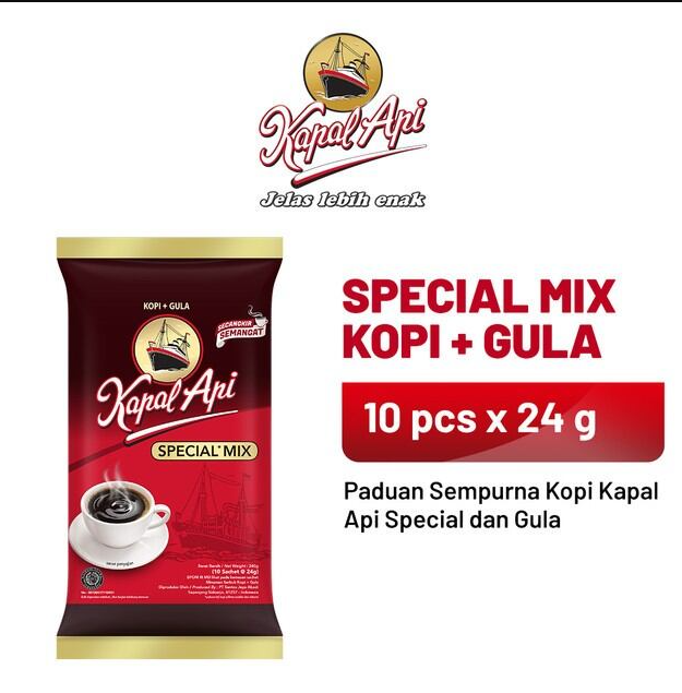 Kopi Kapal Api Sachet 10x
